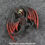 Thumbnail: Clothing Climber Hatchling Baby Dragon - Red and Black Dragon Brooch