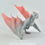 Thumbnail: Realistic Wyvern-Style Dragon - Grey and Coral Dragon - Custom Made-to-Order
