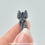 Thumbnail: Resin Dragon Ring - Charcoal Gray - IN STOCK and Ready to Ship