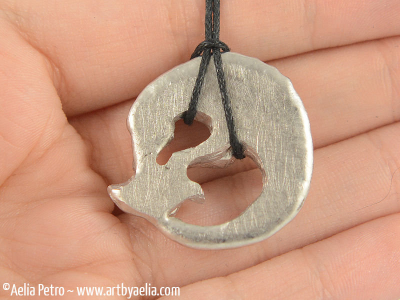 Thumbnail: Pewter Hippocampus Necklace
