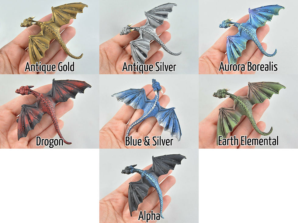 Thumbnail: COMBO - Dragon Draper Necklace & Dragon Hair Clip in your Choice of Colours -