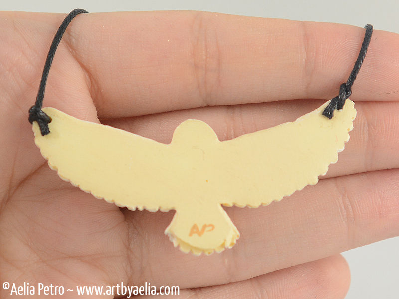 Thumbnail: Hedwig Harry Potter Inspired Snowy Owl Necklace