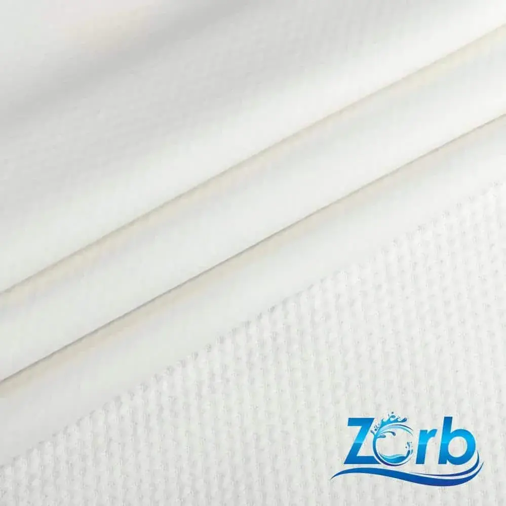 Zorb® 4D Absorberende Stof med vandtæt PUL Stay Dry Hvid