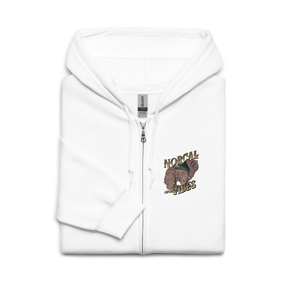 Thumbnail: Norcal Bear heavy blend zip hoodie