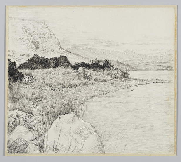 Sea of Tiberias, Tissot 1886-89. Public domain image from the Brooklyn Museum.