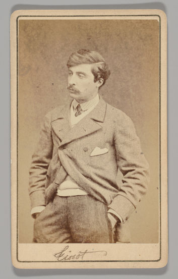 Photograph of Tissot by British pioneering photographer Robert Jefferson Bingham, likely soon after 1857.