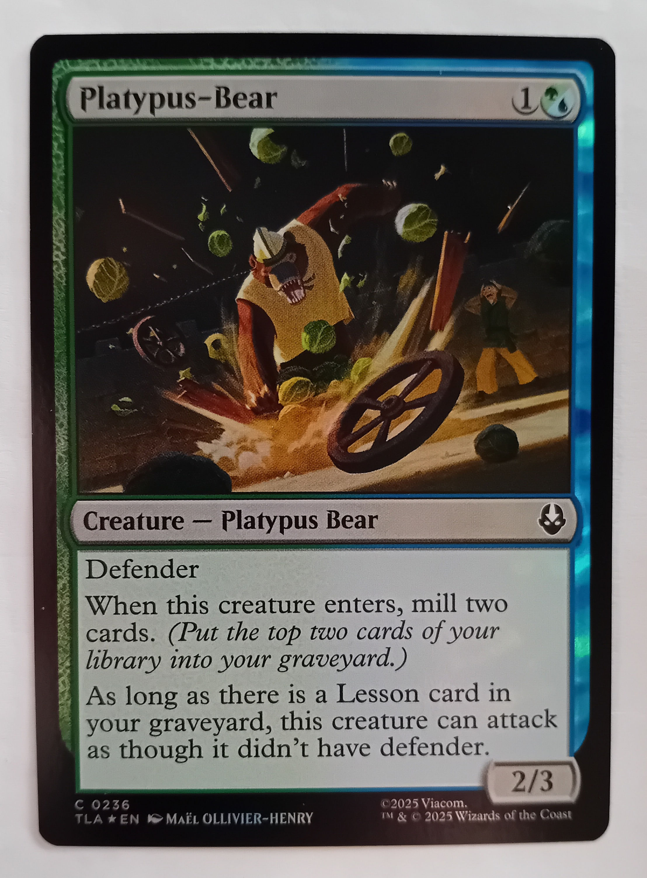 Platypus-Bear. FOIL. 0236. Avatar: The Last Airbender. MTG 