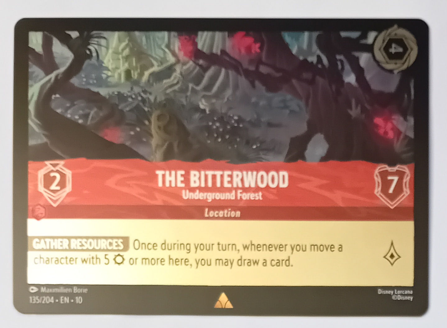 FOIL The Bitterwood. Underground Forest. 135. Whispers in the Well.  Disney Lorc