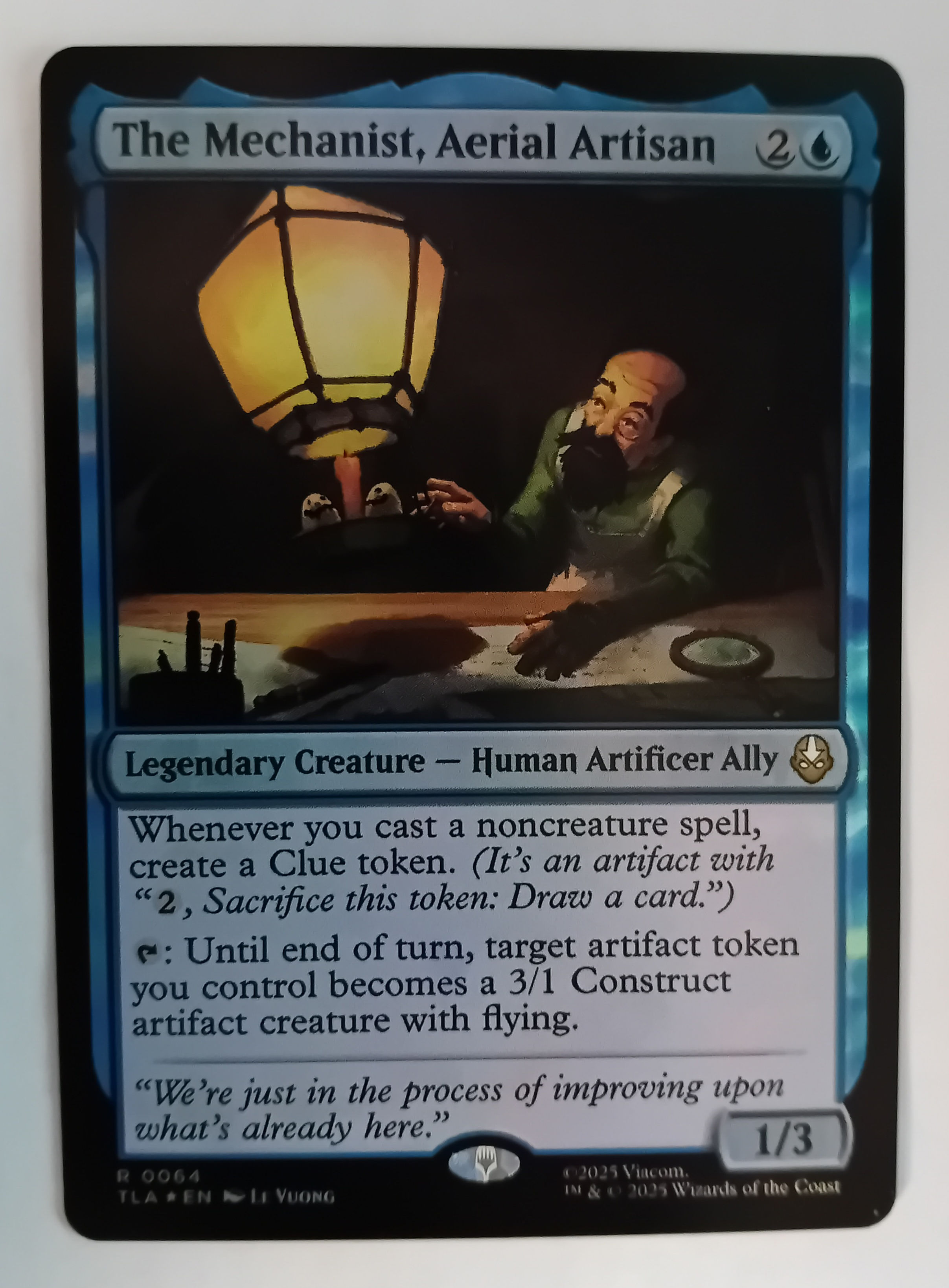 The Mechanist, Aerial Artisan. FOIL. 0064. Avatar: The Last Airbender. MTG 