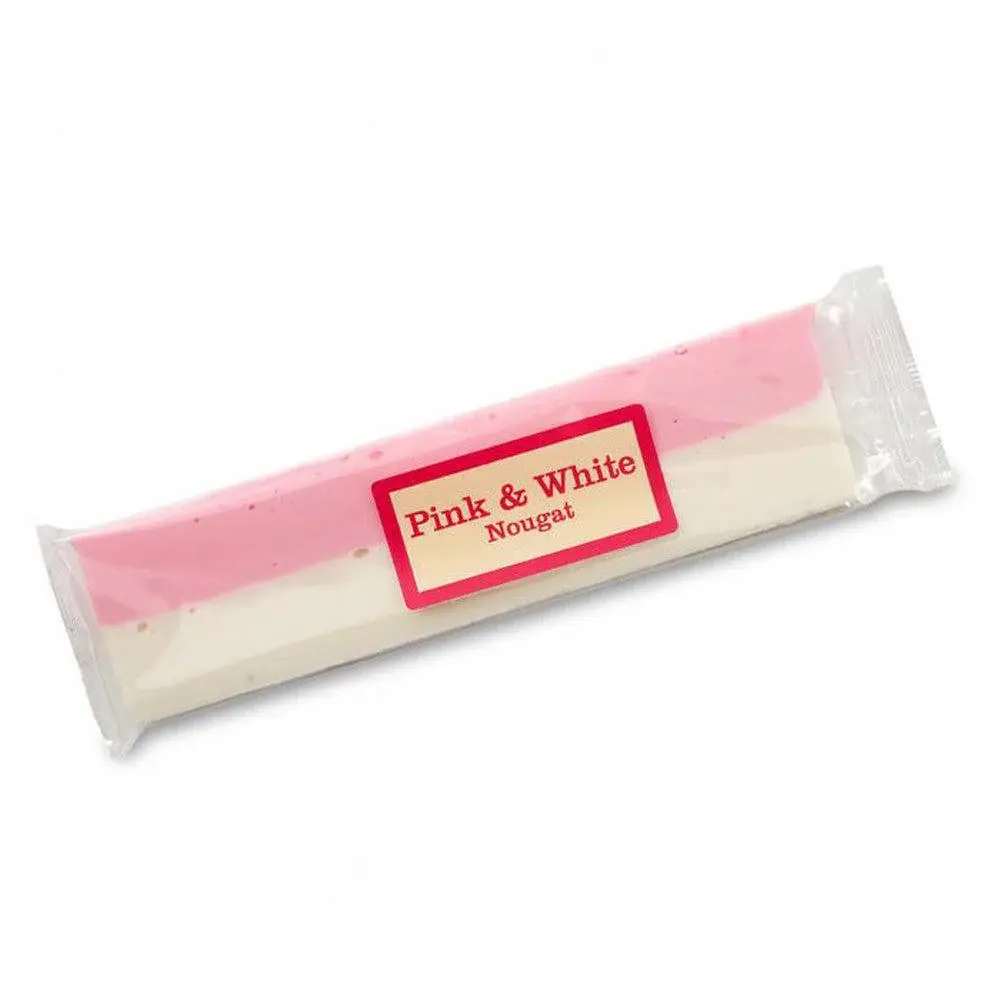 Pink & White Nougat Bar (130g)