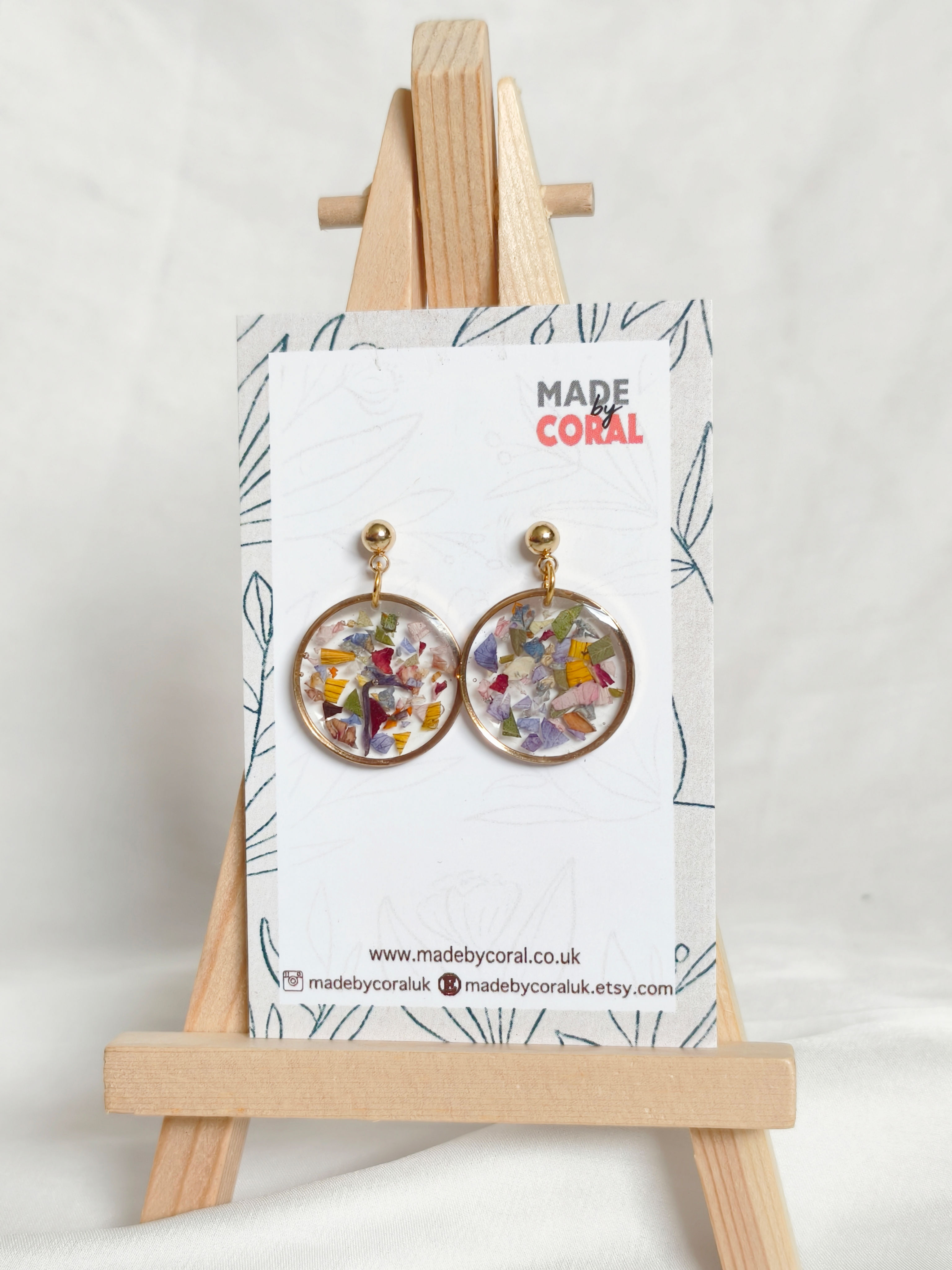 Resin Flower Earrings 12