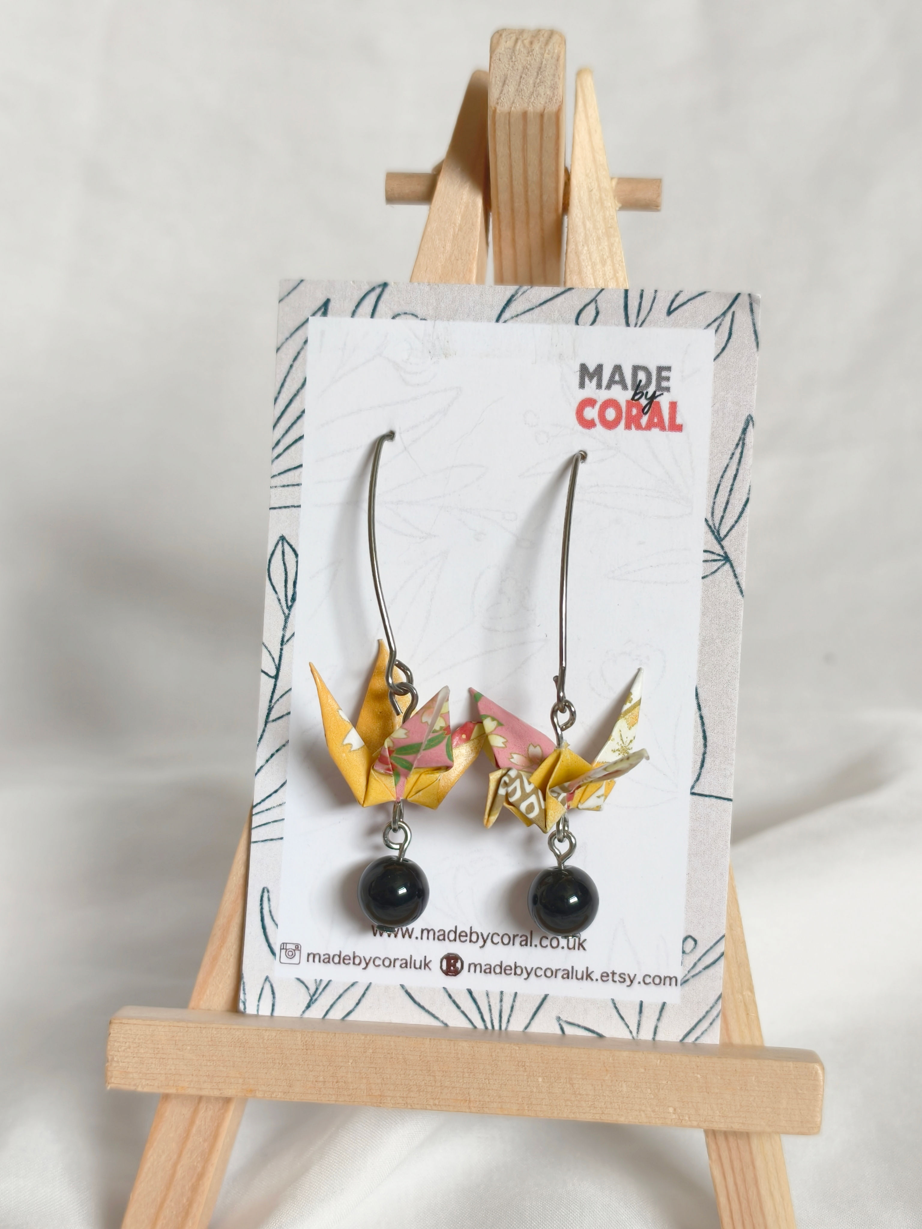 Paper Origami Earrings 01