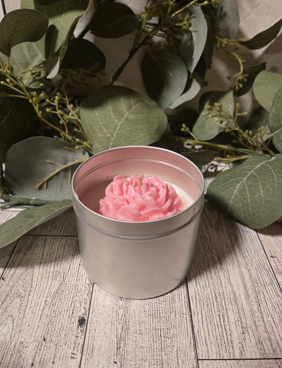 Thumbnail: Soyful Glow Candles - 6 OZ Tin Embellished
