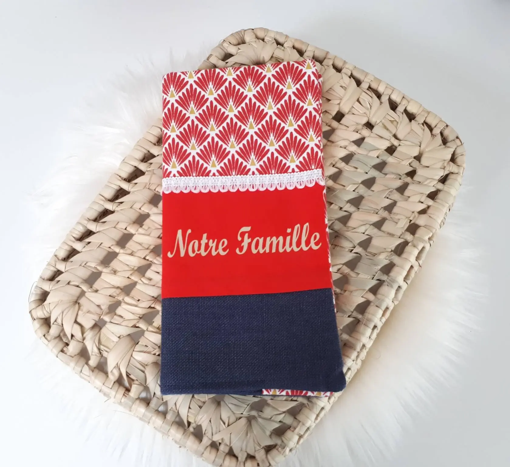 Protège livret de famille personnalisé "Notre famille"