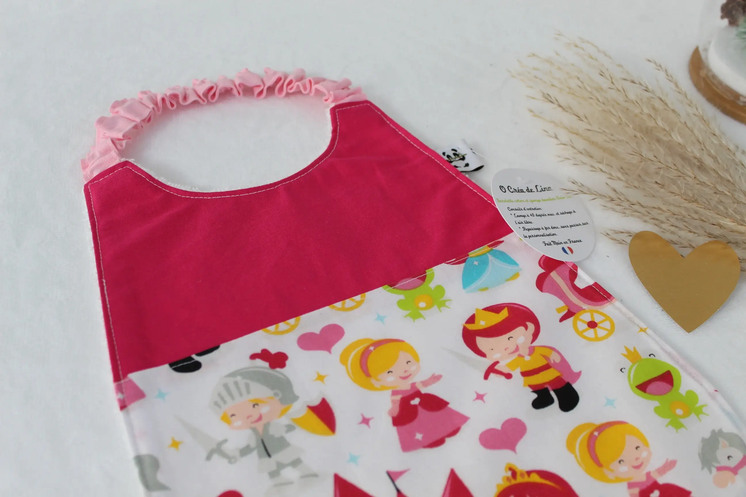 Bavoir éponge "Princesse"