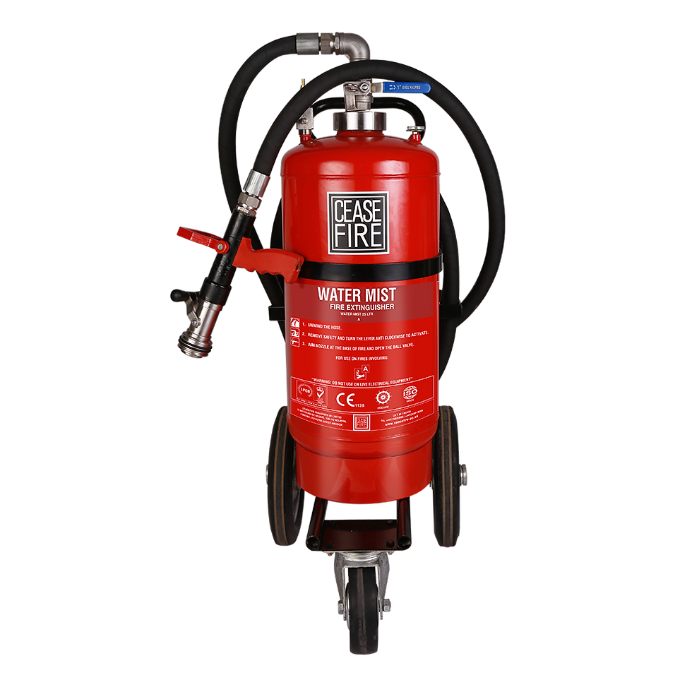 Thumbnail: Watermist Based Trolley Mounted Fire Extinguishers