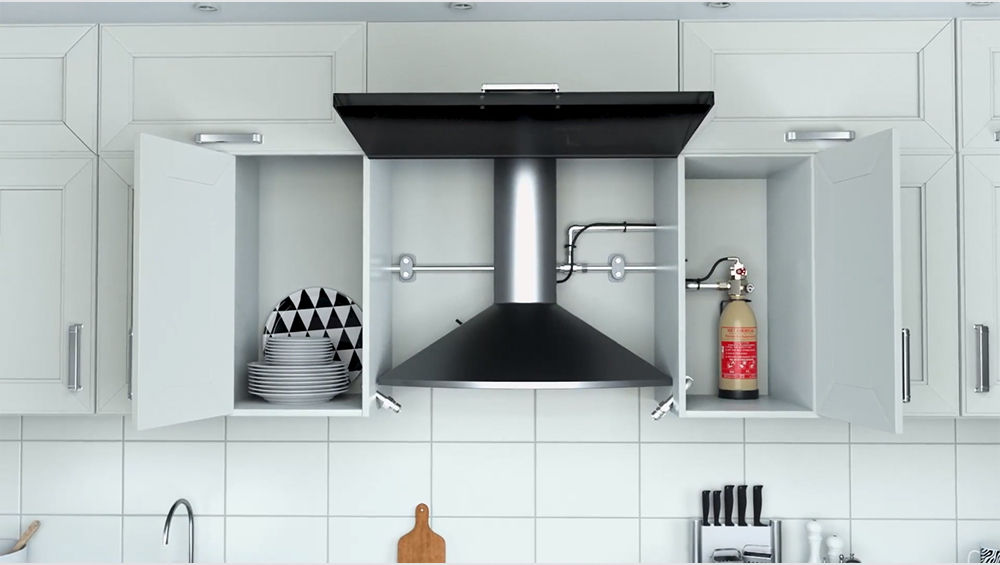 Residential Kitchen Fire Suppression System (Wet Chemical Based)