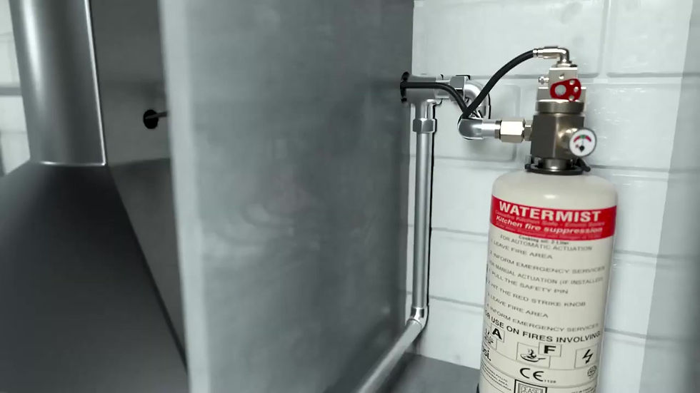 Thumbnail: Residential Kitchen Fire Suppression System (Water Mist Based)