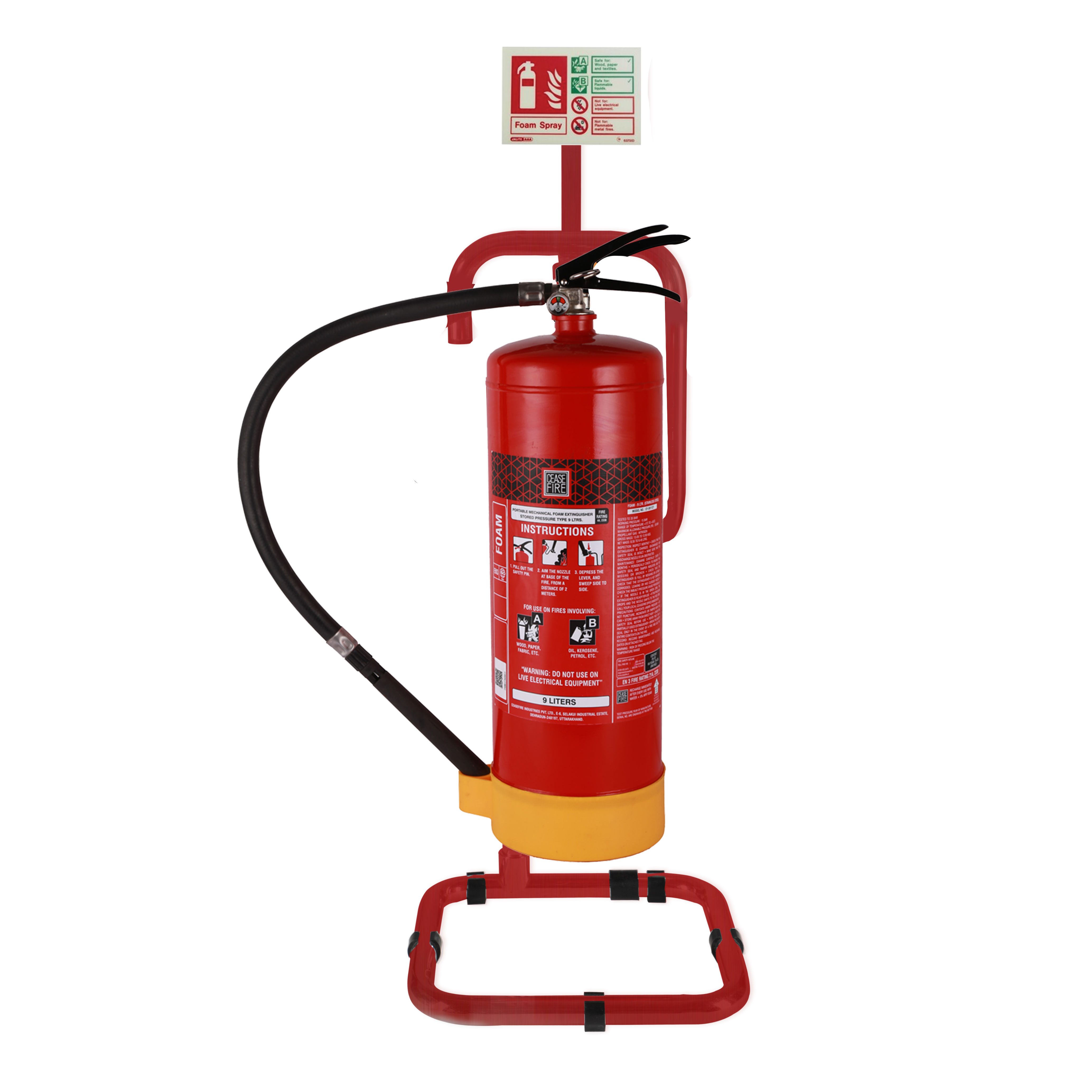 Flat Pack Tubular Stand (Red Finish)