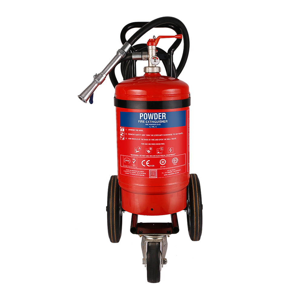 Thumbnail: ABC Powder Based Extinguishers (Trolley Mounted) Stored Pressure Type