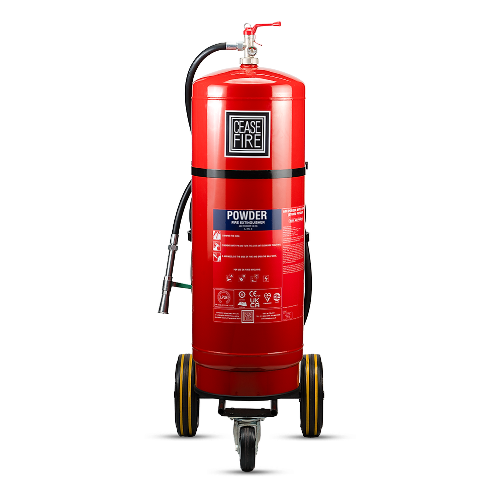 Thumbnail: ABC Powder Based Extinguishers (Trolley Mounted) Stored Pressure Type