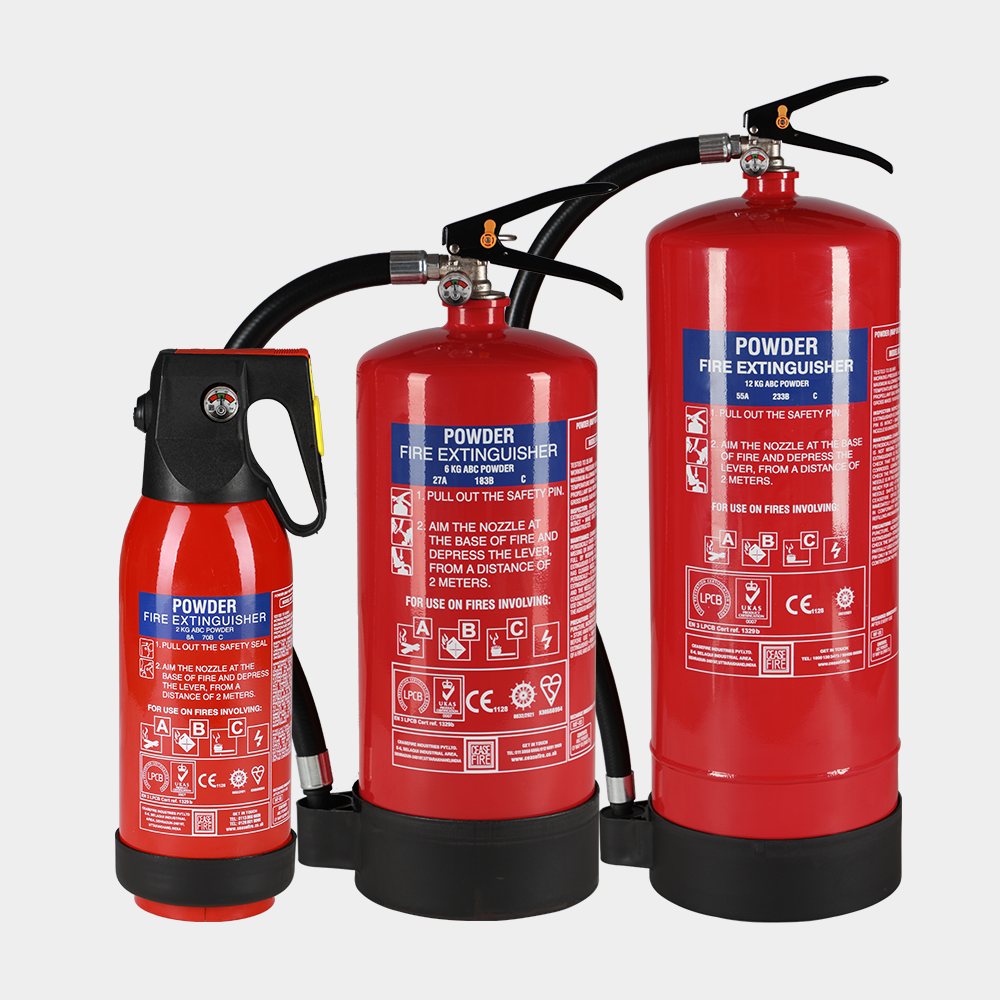 EN APPROVED ABC POWDER PORTABLE EXTINGUISHERS