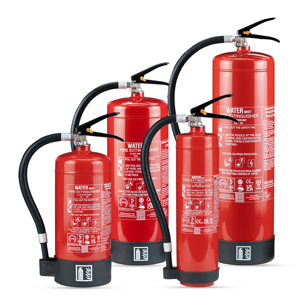 Portable Water Mist Based Extinguishers