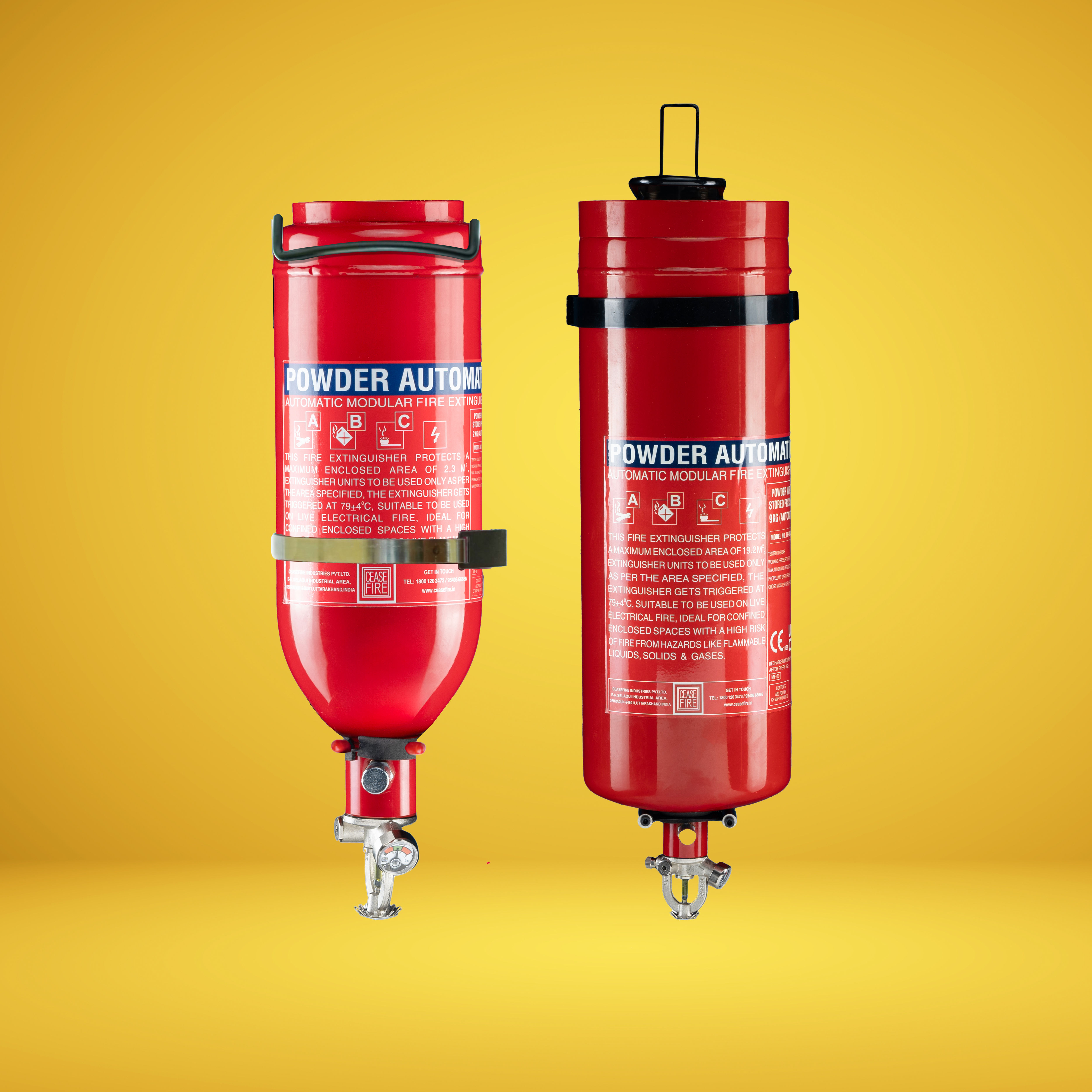 Wall Mounted Automatic (M Series) ABC Powder Extinguishers