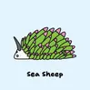 A cartoon Sea sheep
