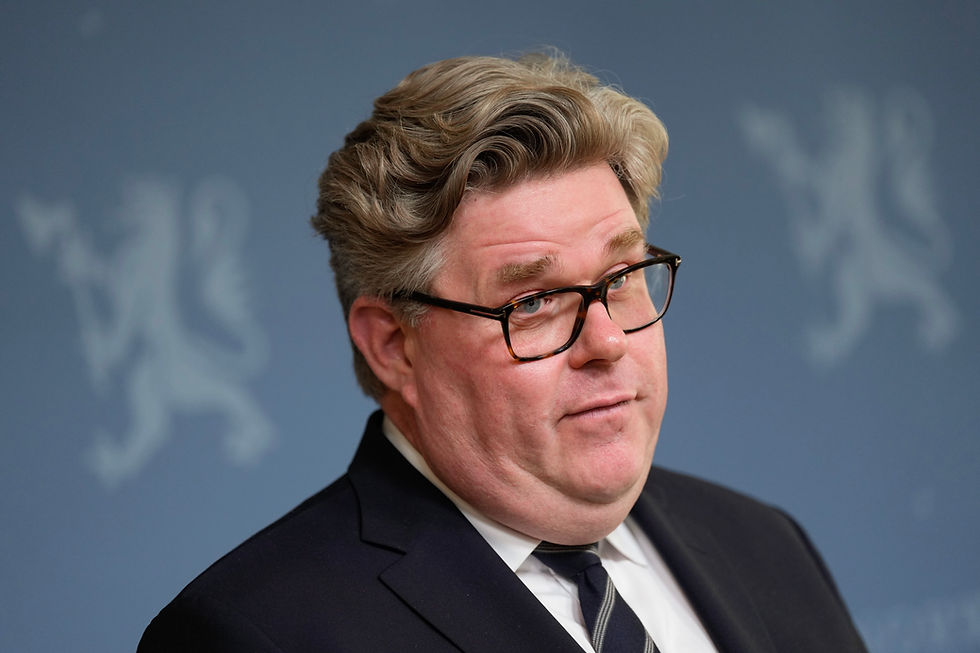 Sveriges justisminister Gunnar Strömmer, her på besøk i Oslo i mai i fjor. Foto: Fredrik Varfjell / NTB