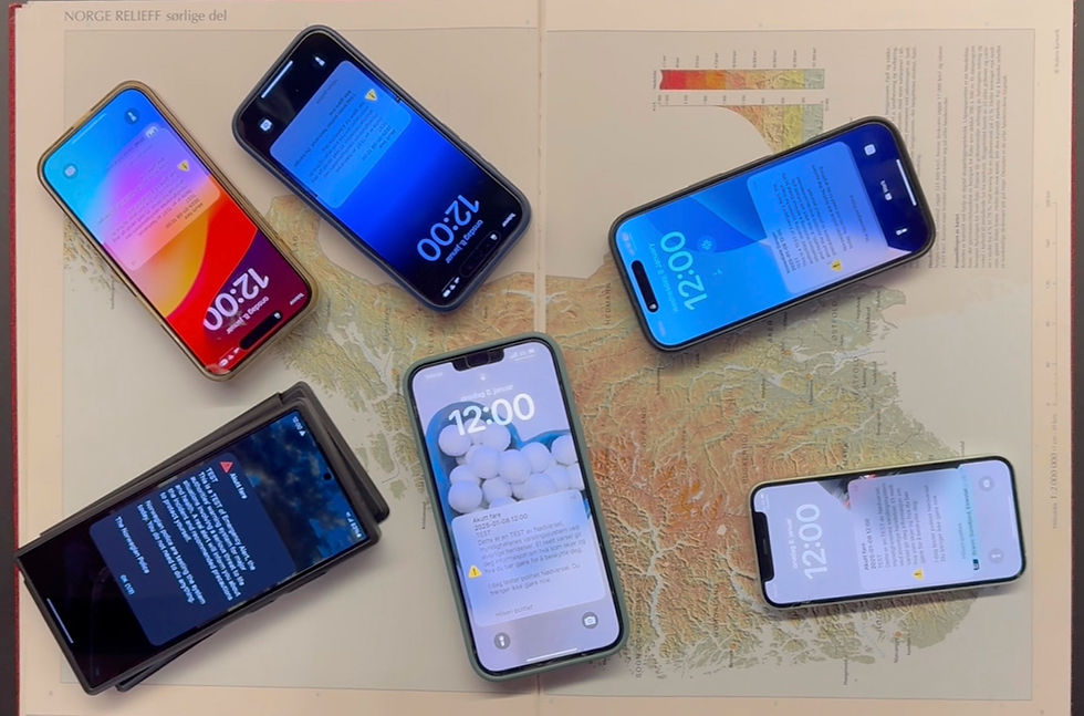Vær forberedt: Ny test av nødvarsel rundt klokka 12