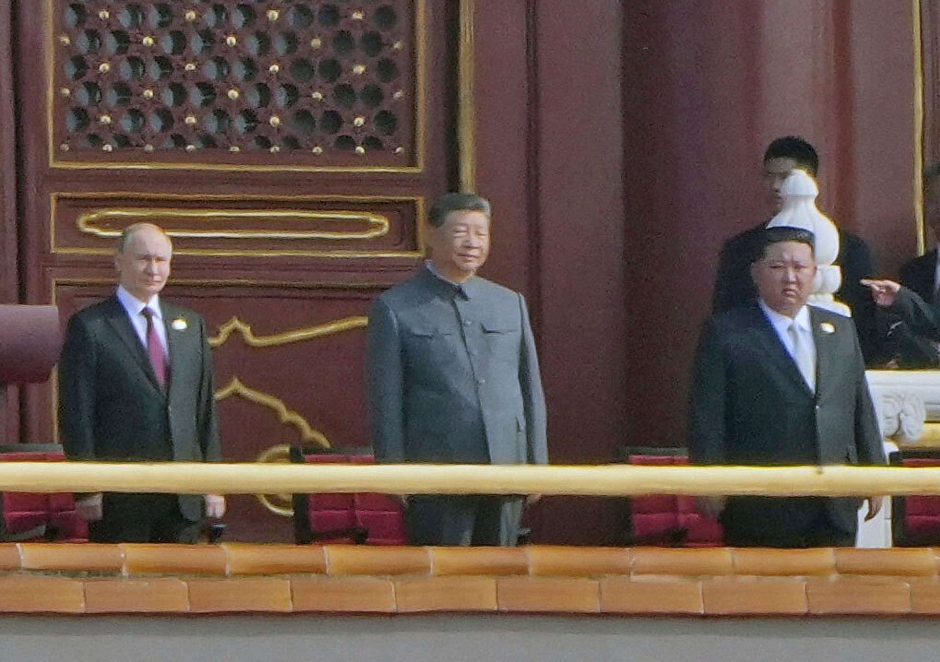 Russian President Vladimir Putin, Chinese President Xi Jinping and North Korean leader Kim Jong Un