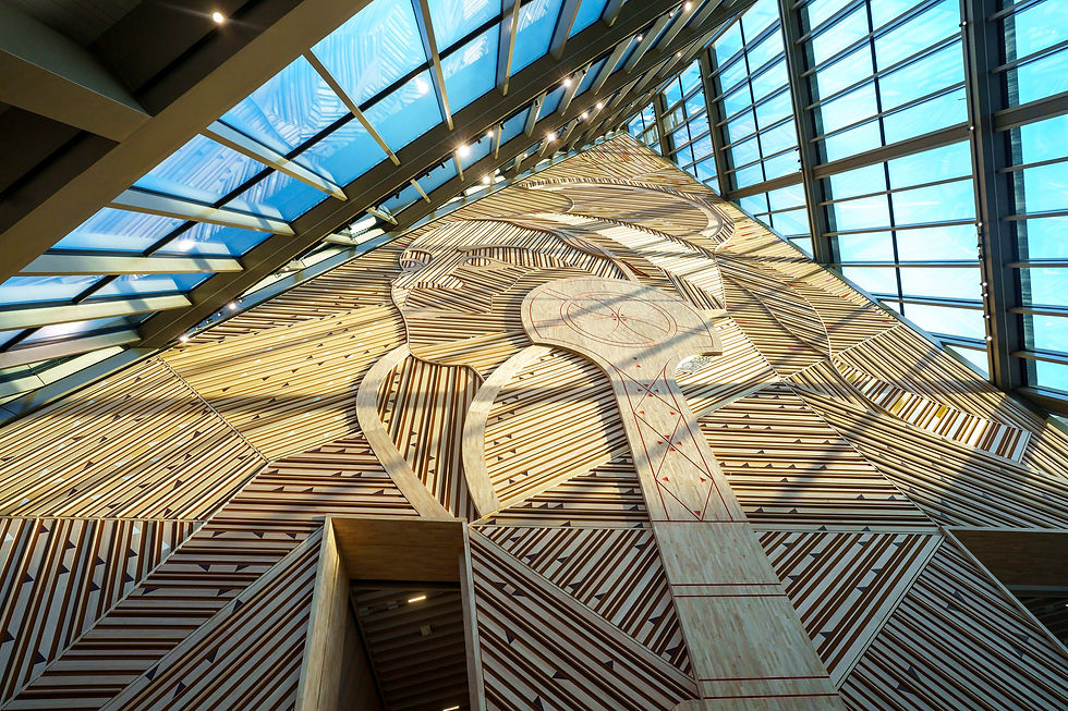 De nye byggene er toppmoderne og vakkert utsmykket. Foto: Cornelius Poppe / NTB