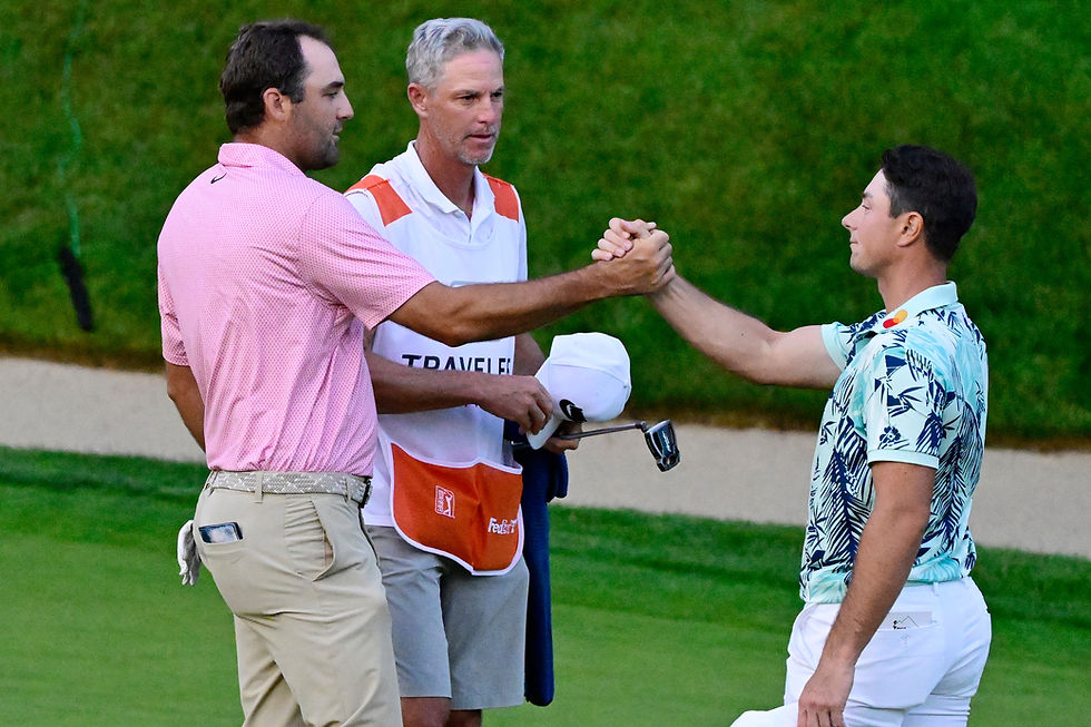 Hovland og Scheffler møtes til omspill i PGA-turneringen i Connecticut