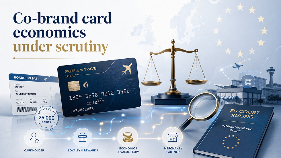 A recent European court ruling could have significant implications for airline, hotel and retail co-brand card programmes.