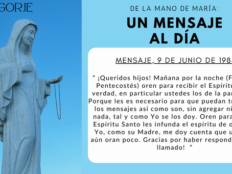 DE LA MANO DE MARÍA: UN MENSAJE AL DÍA