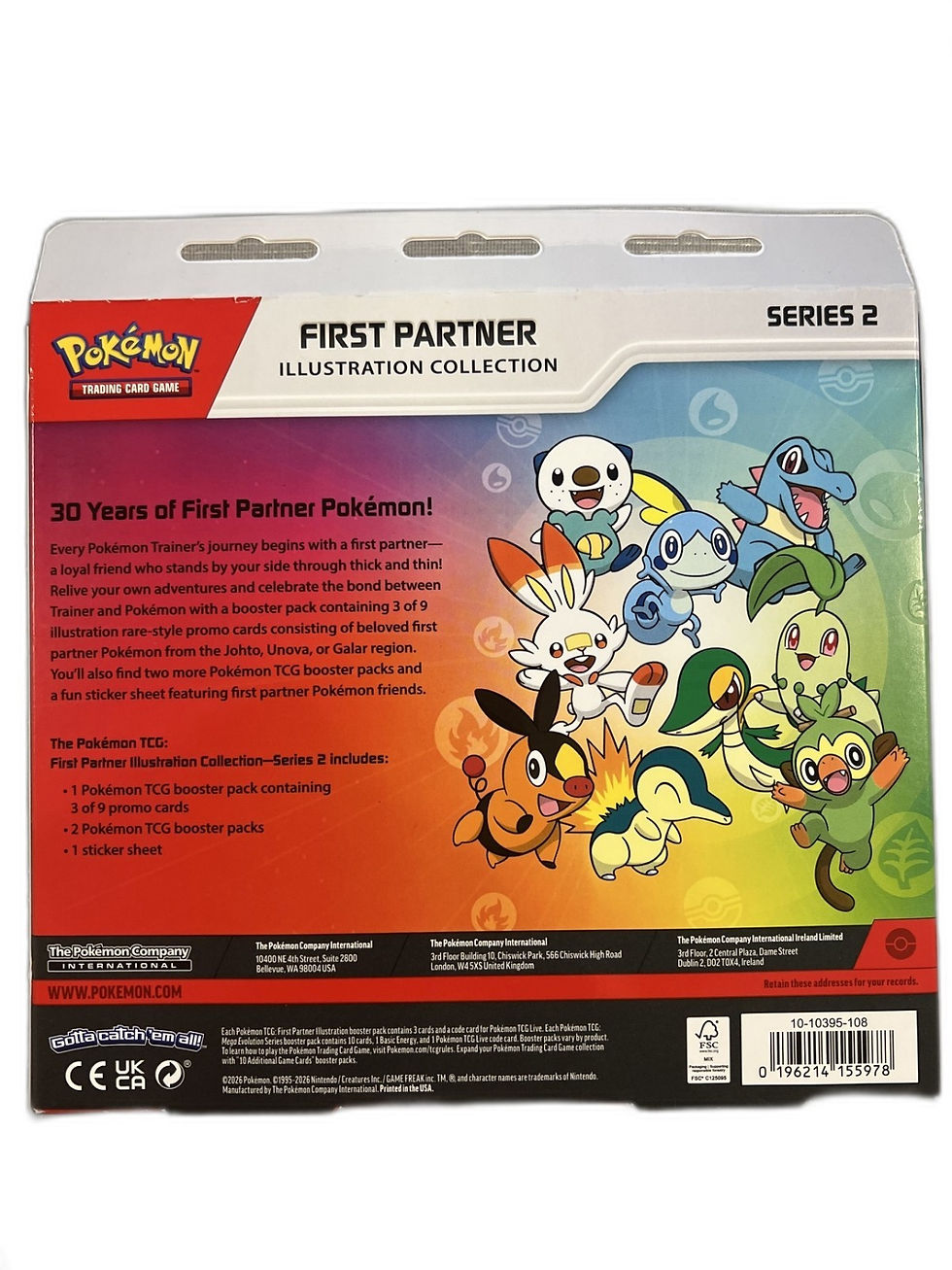 Pokemon TCG First Partner Illustration Collection Series 2 Sealed Box