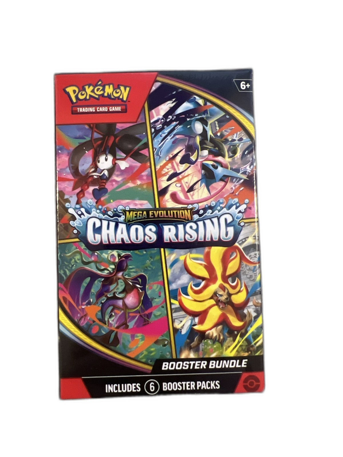 Pokemon TCG Mega Evolution Chaos Rising Booster Bundle Sealed 6 Booster Packs