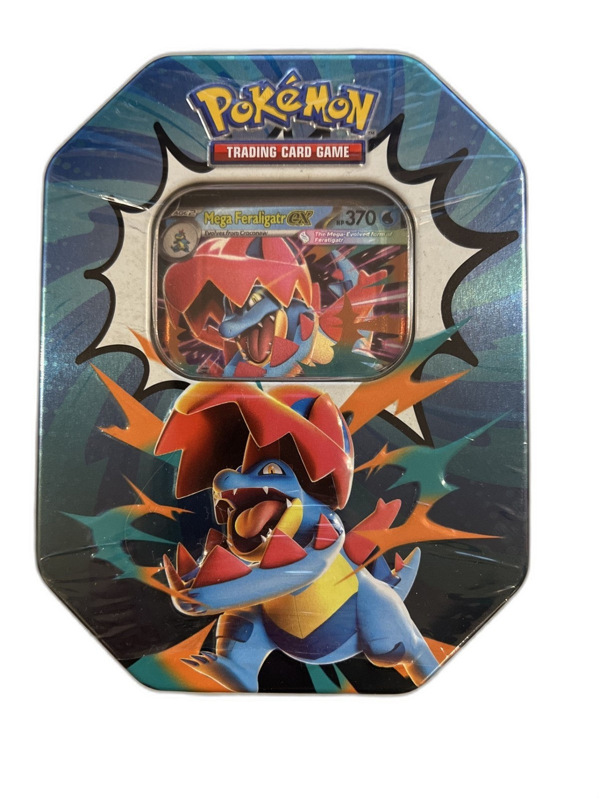 Pokemon TCG Mega Evolution Ascended Heroes Tin Mega Feraligatr ex Sealed