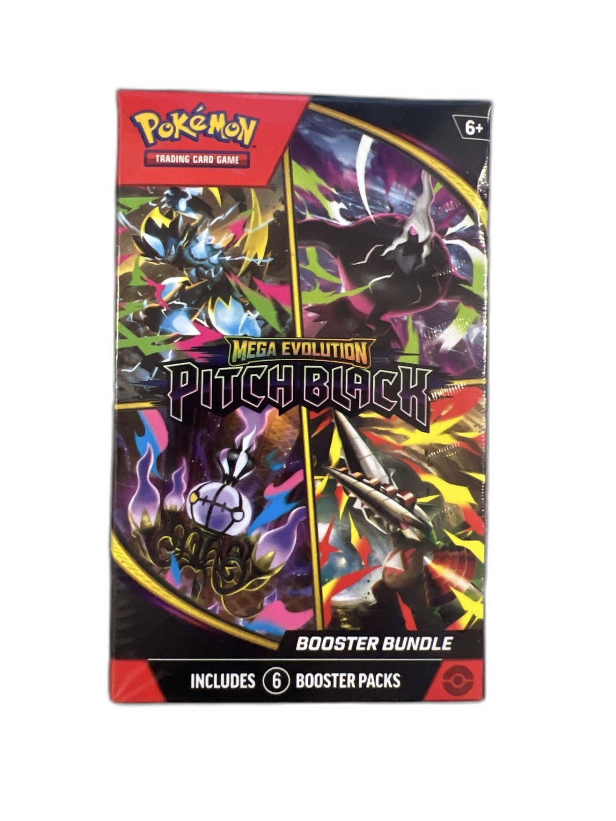Pokemon TCG Mega Evolution Pitch Black Booster Bundle Sealed 6 Booster Packs