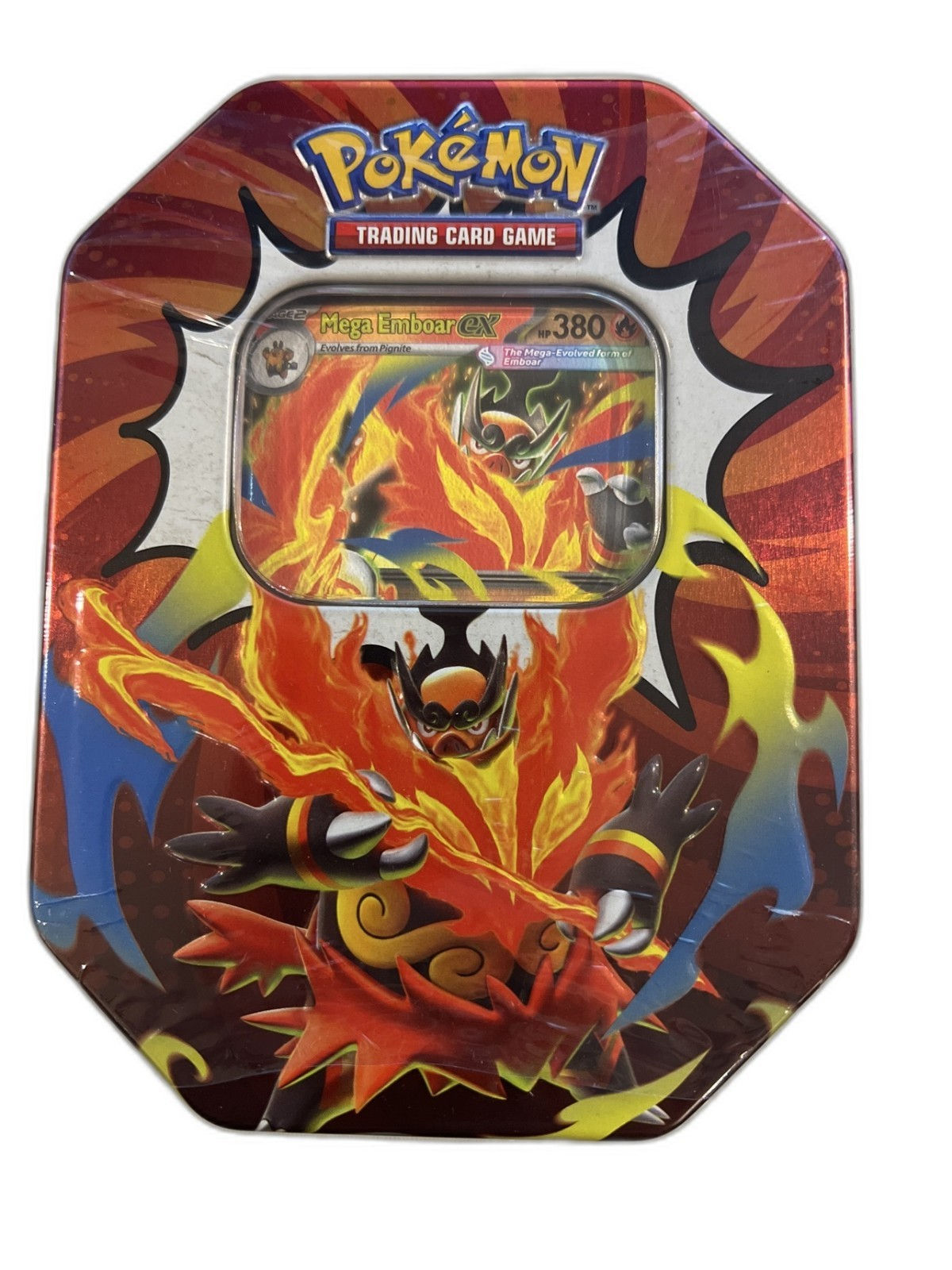 Pokemon TCG Mega Evolution Ascended Heroes Tin Mega Emboar ex Sealed