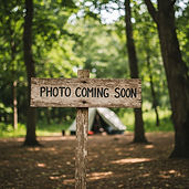 An image of a sign that reads Photo Coming Soon.