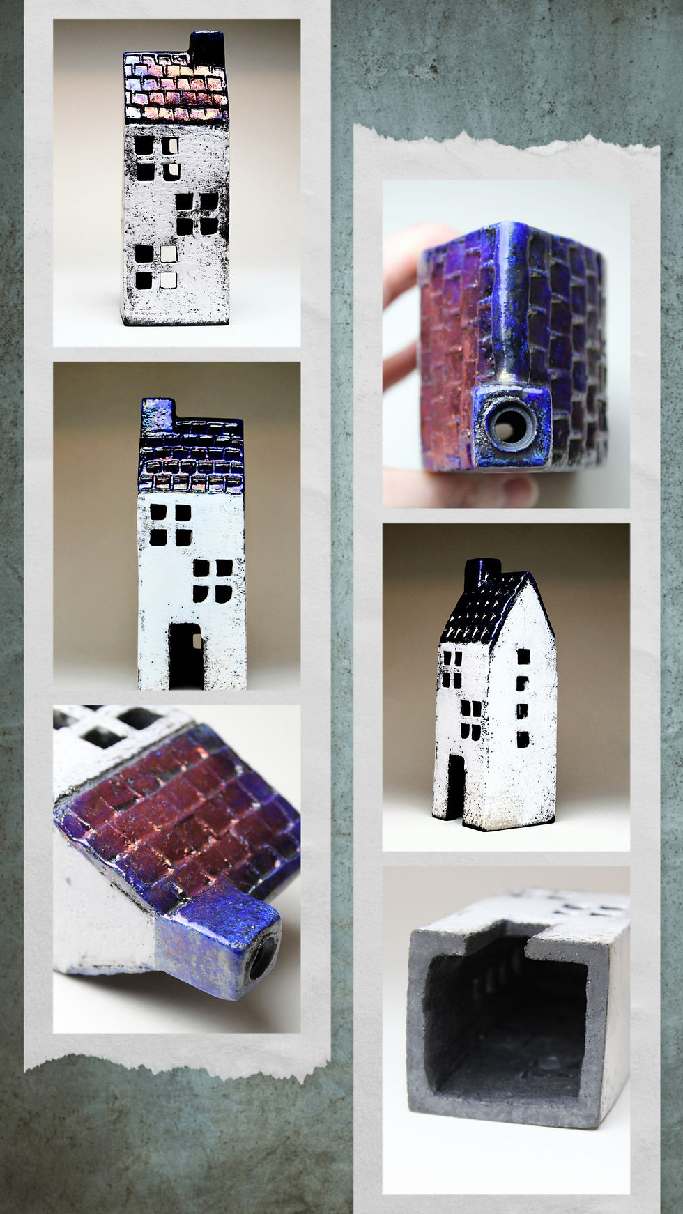Thumbnail: Ceramic Raku fired House (limited edition) 7.5 in