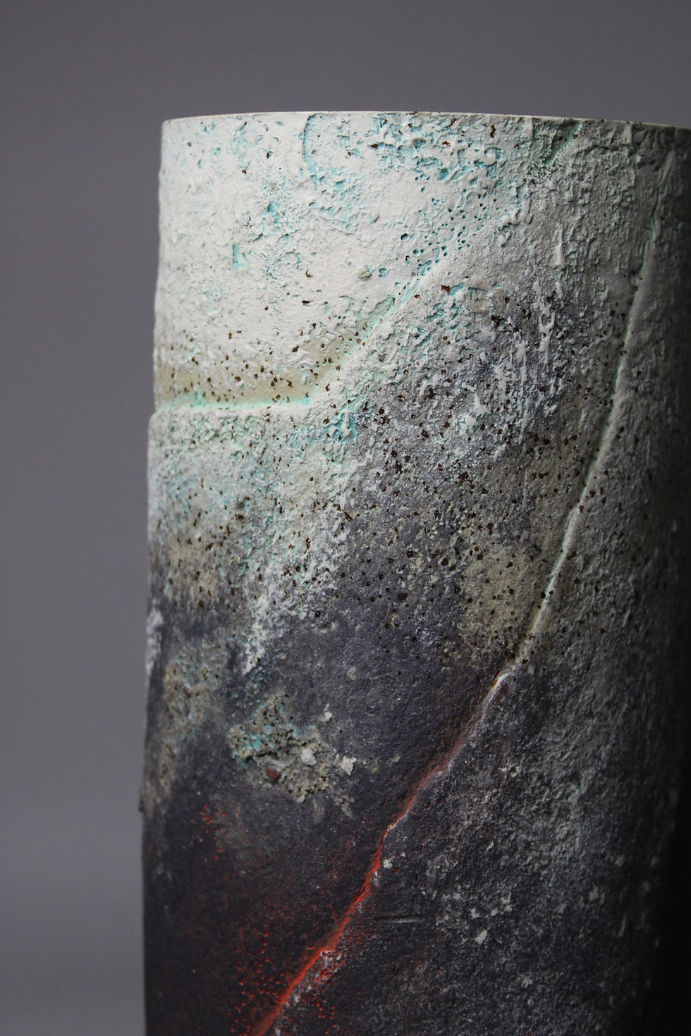 Thumbnail: Volcanic Glacier Ceramic Vessel ()