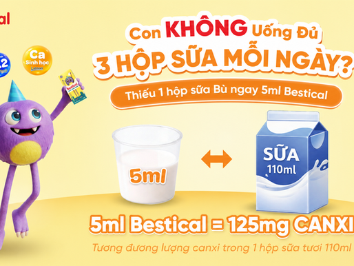 92% Trẻ Em Việt Uống Không Đủ Sữa Theo Khuyến Nghị - Đâu Là Giải Pháp Bù Đắp Canxi Thiếu Hụt Từ Sữa Cho Trẻ?