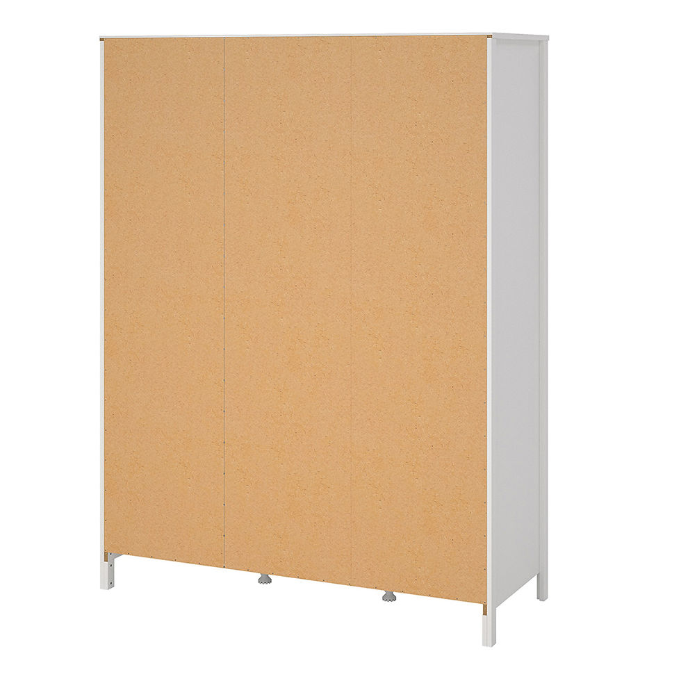 Thumbnail: Madrid Wardrobe with 2 doors + 1 mirror door + 2 drawers White