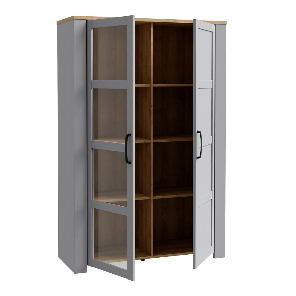 Thumbnail: Winchester Display Cabinet in Riviera Oak/Grey Oak