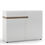 Thumbnail: Chelsea 1 Drawer 2 Door Sideboard 109.5cm wide in White with Oak Trim