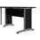 Thumbnail: Prima Desk 120 cm in Black woodgrain with Silver grey steel legs