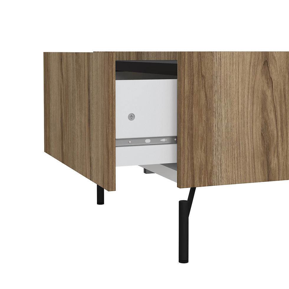 Thumbnail: Kendall Coffee table with 2 Drawers Oak and Black